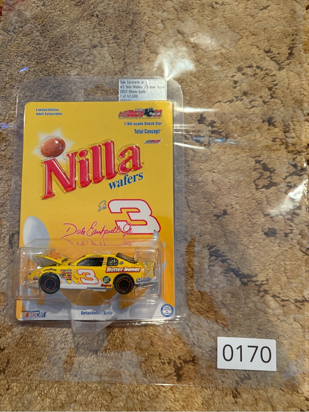 NWT Dale Earnhardt jr Kids Die-Cast Race Car Toy - Yellow